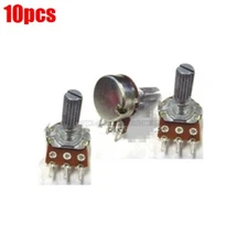 10Pcs Rotary Potentiometer 500K Ohm Panel Pot B500K 20Mm Linear Taper New Ic gu