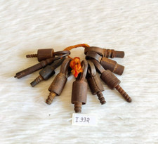 19c Vintage Ręcznie robione żelazne śruby zamkowe Klucz Oryginalny Primitive 9