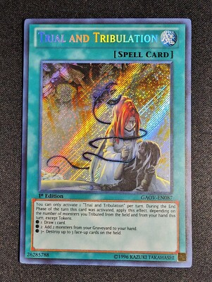 Yu-Gi-Oh!Trial and Tribulation GAOV-EN087 1st Edition Secret Rare