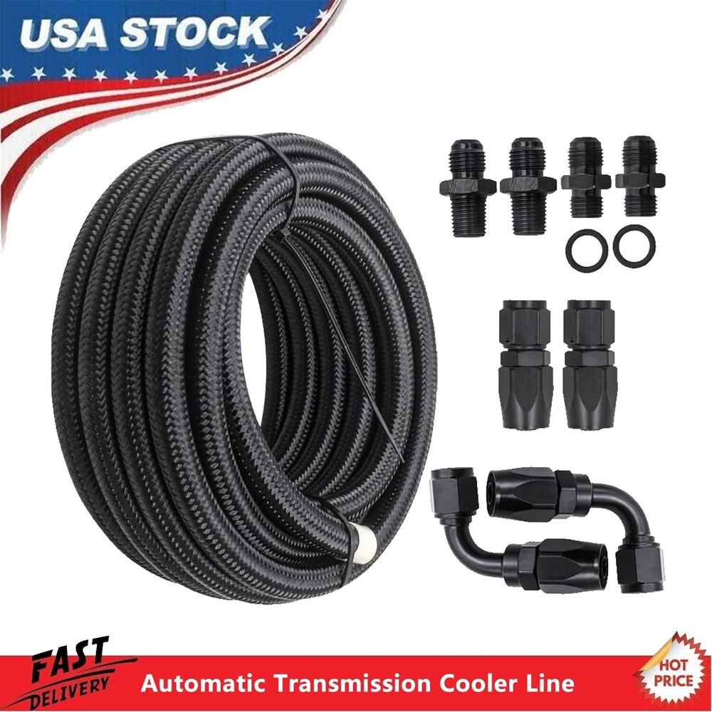 Line Kit Black -6 An Steel Braided Usa
