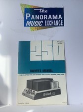McIntosh MC250 Original Owners Manual