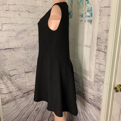 BCBGMAXAZRIA Women's Fit & Flare Dress Size Small Black Texture Fabric |  eBay