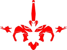 YAMAHA FZ 2.0 FI vector template  a escala real 1:1