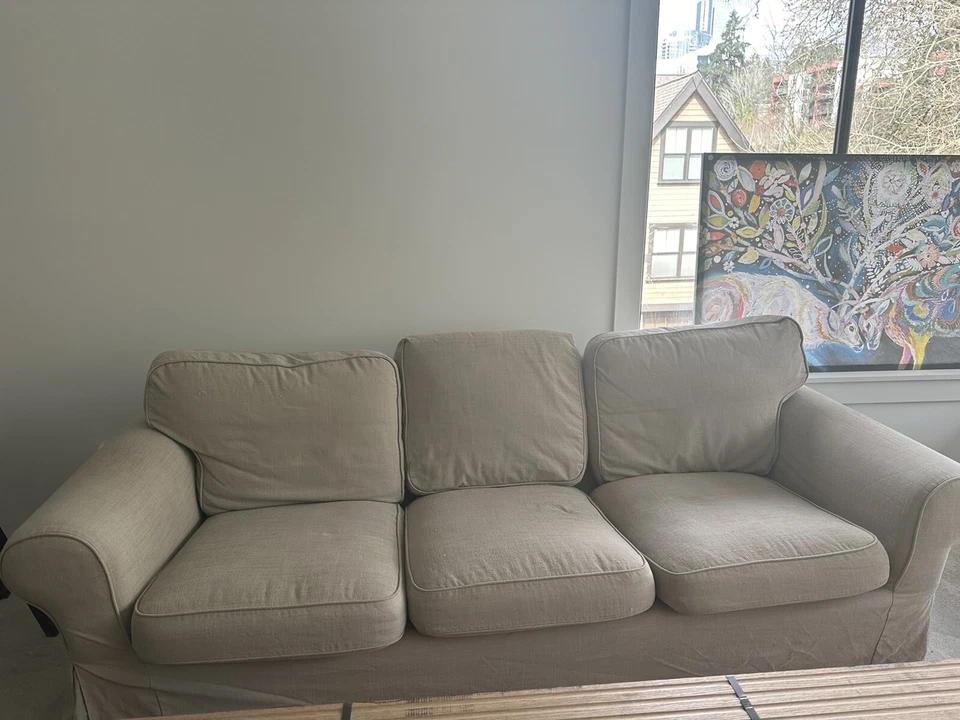 Диваны-диваны IKEA б/у с оттоманкой - Изображение 2 из 2