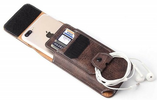 For LG K41s LG K51s Black Tradesman Card Leather Belt Clip Holster Case Pouch - Picture 5 of 7
