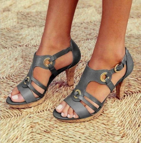 Neu Damen-Sandalen Damen Knöchelschnalle Bohemian Sommerschuhe Größe - Bild 11 von 18