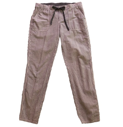 Lands End Seersucker Pants Womens 10 Blue Drawstring Waist Summer Coastal Preppy - Picture 2 of 12