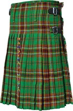 Scottish Irish Tara Tartan Traditional Pleated to Sets Active Men Premium Kilts.