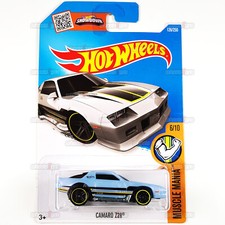 2016 Hot Wheels CAMARO Z28 #126 blue - Muscle Mania - 1:64 HW Mattel Chevy DHR37