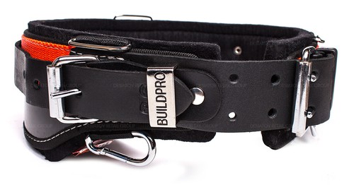 BuildPro Carpenters Builders Belt 46" Leather Heavy Duty Stitching LBBSRC46 - Picture 6 of 6