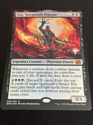gix mtg card Gix, Yawgmoth Praetor Foil from Mystery Booster 2 (MB2) Proxy You choose a creature or planeswalker card from it 1x Gix, Yawgmoth Praetor FOIL