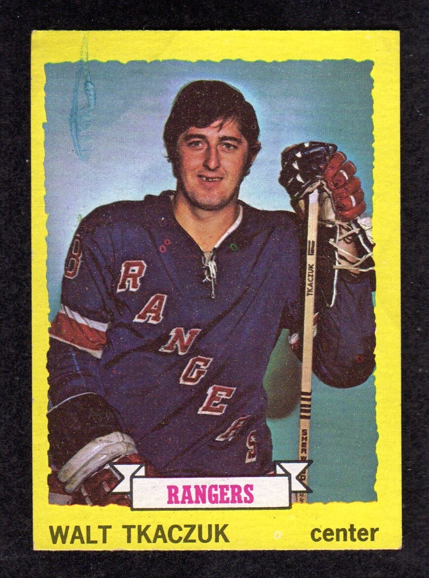 1973-74 Topps #25 Walt Tkaczuk New York Rangers NHL Card EX