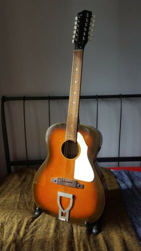 Vintage EKO Ranchero XII 12 String Acoustic Guitar - Rare model - 1960s Retro