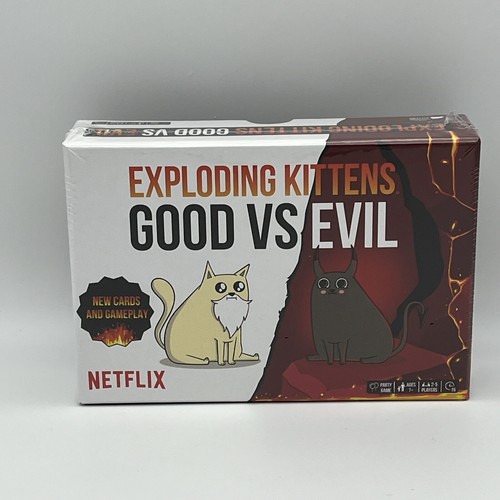 Exploding Kittens Kartenspiel: Original und Gut gegen Böse Netflix - Neu Sealed - Bild 4 von 5