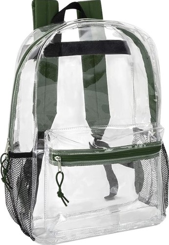 Clear Backpack Heavy Duty of Bookbag for Women Men 16" Transparent Large Back - Picture 10 of 13