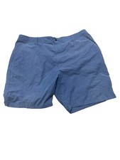 Wrangler Mens Blue Flat Front Medium Wash Chino Outdoor Short Size 40