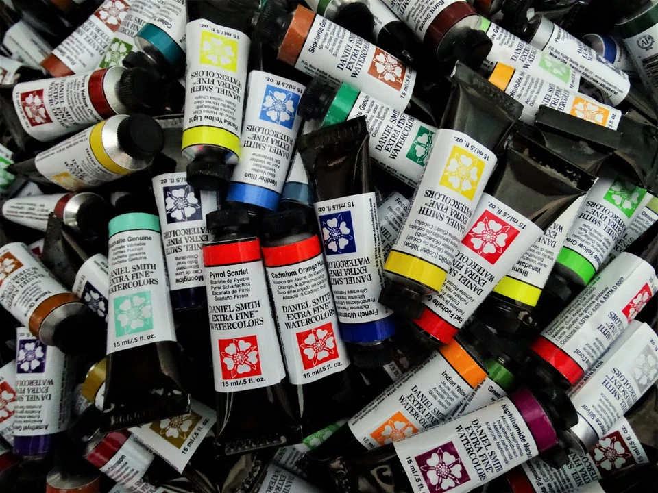 Daniel Smith Watercolors, 15 ml, 250 colors, 10% off $50+, flat rate shipping