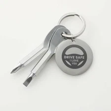 Screwdriver Keychain Set - Drive Safe I Love You