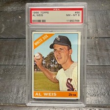 1966 Topps Al Weis #66 *White Sox* PSA 8 NM-MT
