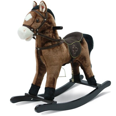 Bayer Chic 2000 Schaukelpferd Joe 46 cm mit Sound dunkelbraun