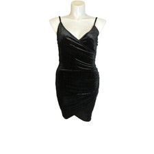 Black Velour Bodycon L