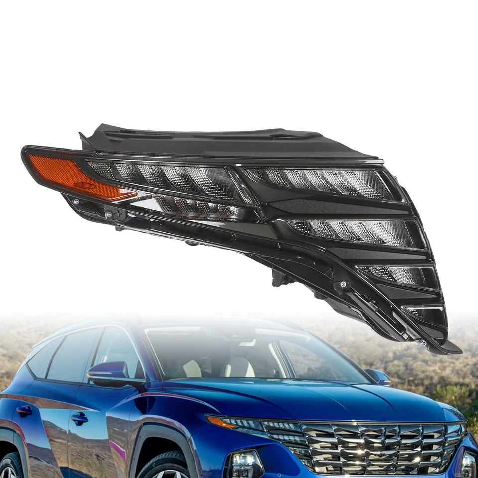 Новая светодиодная фара дневного света со стороны пассажира для 2022–2024 Hyundai Tucson 92208CW010 - Изображение 4 из 4