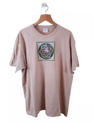 JHK Herren T-Shirt Beige Kurzarm USA XXL
