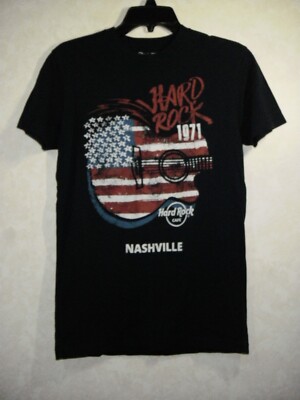 Hard Rock Cafe Nashville Limited Edition T-Shirt Women S Blue  Short Sleeve