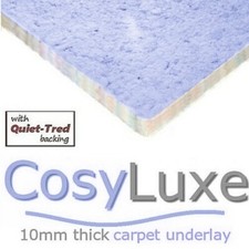 CARPET UNDERLAY CosyLuxe 10mm thick luxury feel for lounge stairs hall bedrooms