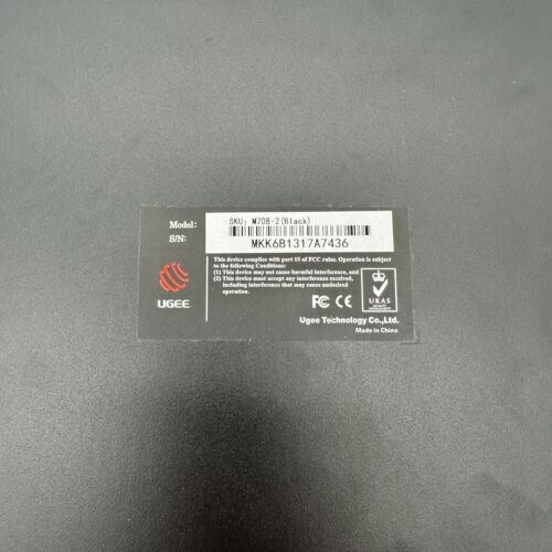 UGEE M708 Tavoletta da disegno, Tavoletta grafica 10x6 pollici grande con 8 tasti di scelta rapida - Foto 2 di 2