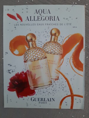 Perfume Paper Advertising. 2005 Guerlain Aqua Allegoria - Perfume Ad 