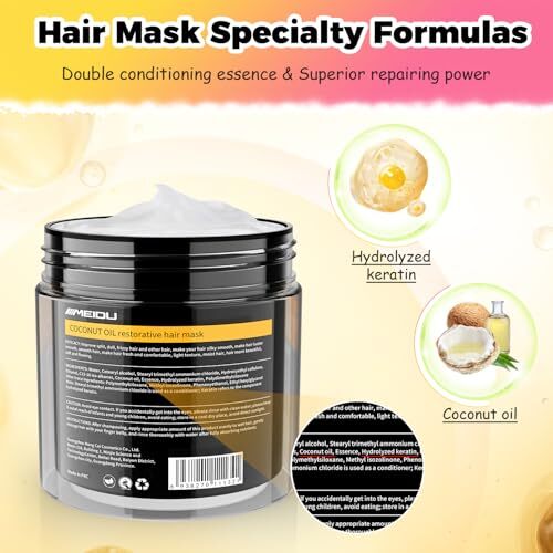 MEIDU Hair Mask for Damaged Hair,Keratin Hair Treatment for Color Unscented - Bild 4 von 8