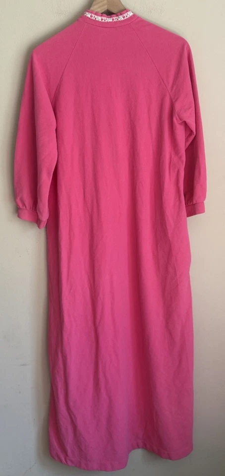 Bata Terciopelo Vintage JCPenney JC Penney Abrigo Largo Talla Grande Años 70 Años 80 Foto 4 de 4