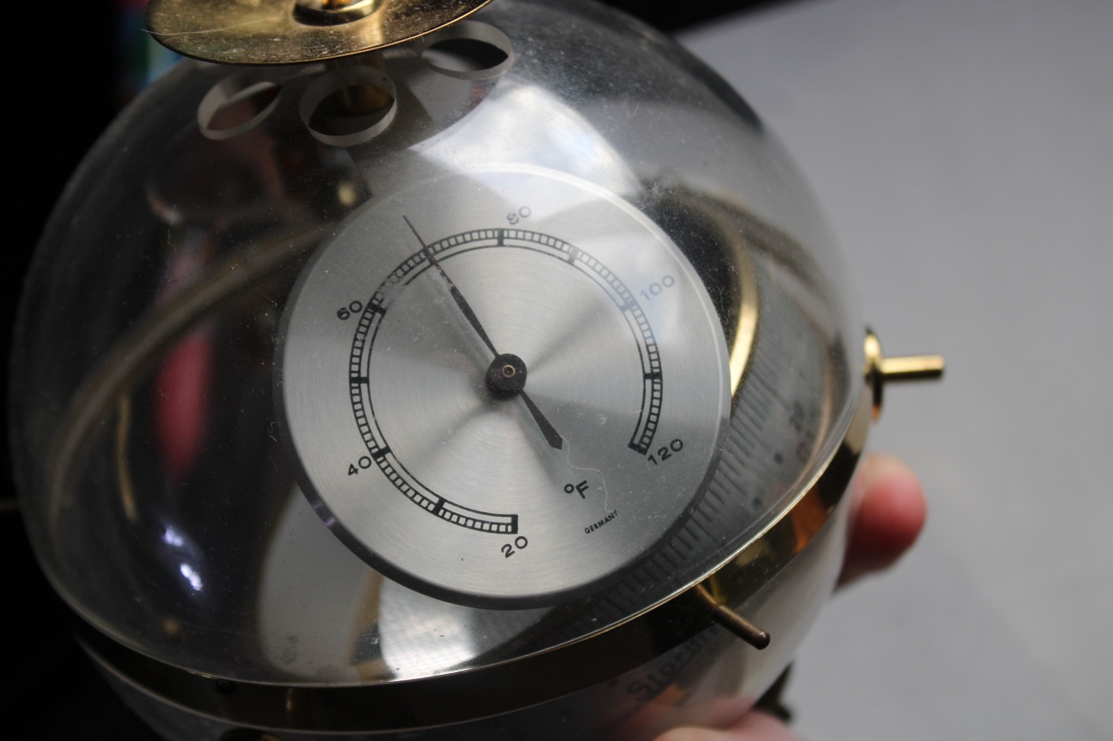 Vintage Sputnik Germany Weather Instrument Barometer Hydrometer Thermometer Rare