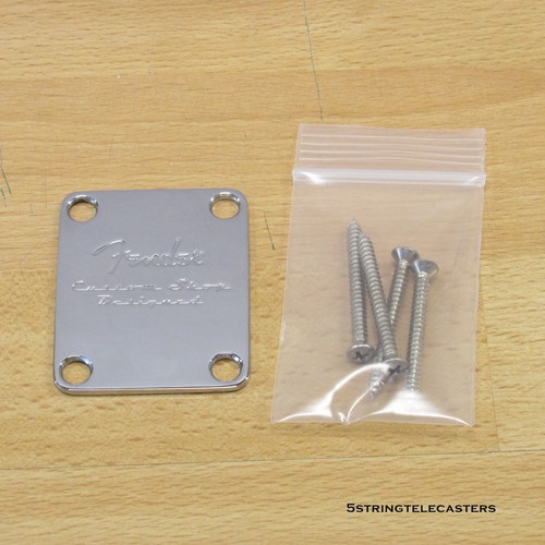Fender Custom Shop Designed Stratocaster Telecaster Neck Plate RARE! w/Screws