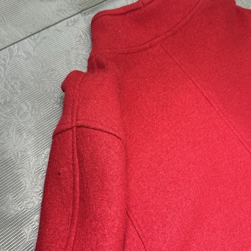 Geiger Red Boiled Wool Overcoat Long Coat 46”Chest / 51”Long - Picture 16 of 18