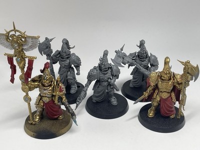 Warhammer 40K: Custodian Wardens x5 Partially Painted Adeptus Custodes