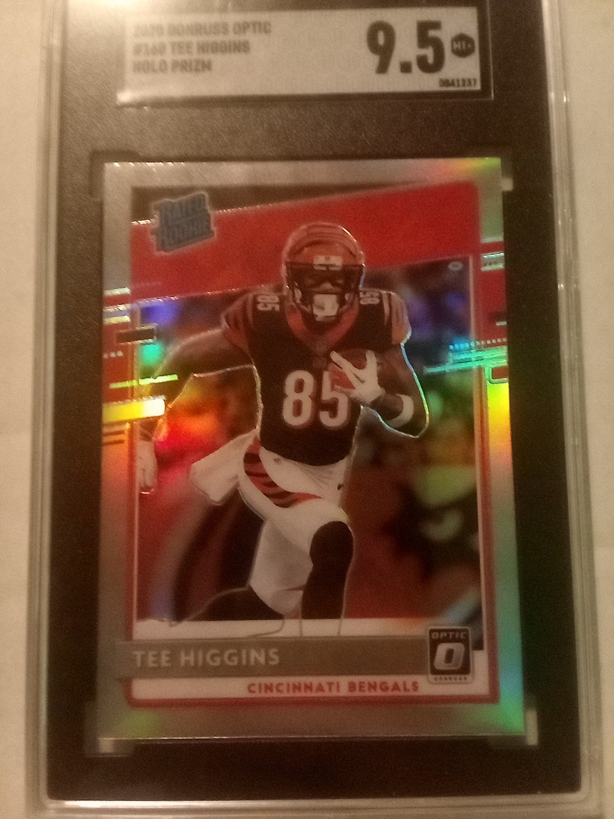 2020 Panini Donruss Optic - Rated Rookies Tee Higgins #160 Holo Prizm (RC)