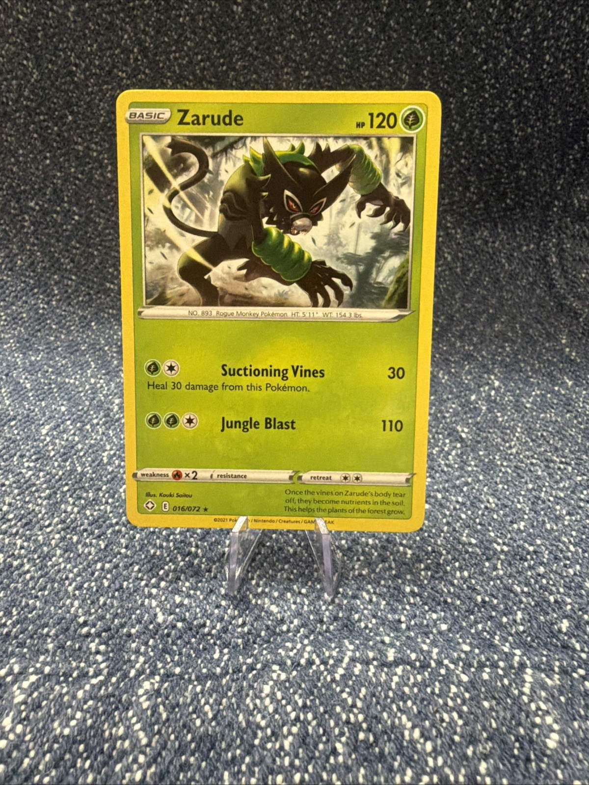 Pokemon TCG - Zarude 16/72 - Shining Fates 2021