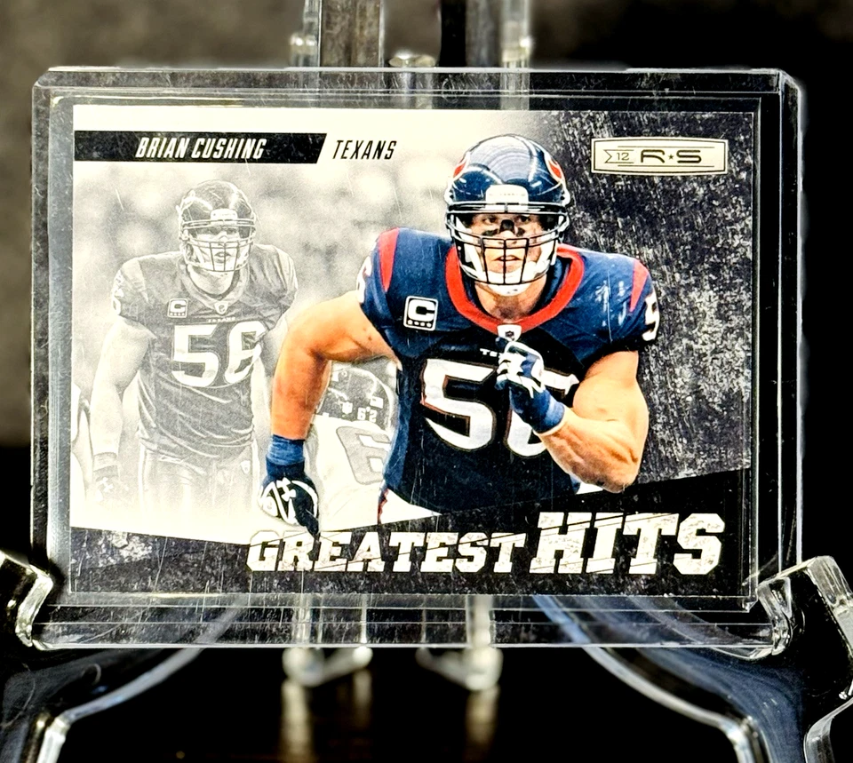 Tarjeta de novato Brian Cushing Panini Rookies & Stars Greatest Hits #10 2012/100 Foto 3 de 4