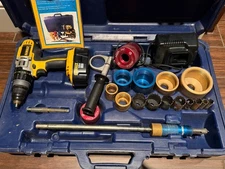 AquaTap Kit 3/4" - 2" Hot Tap Machine Kit with DeWalt  Drill Case Great Price