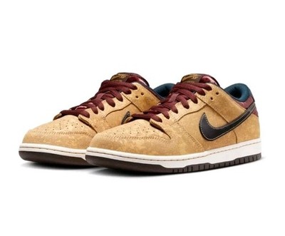 Nike Dunk Low SB City Of Cinema Gold Wheat Team Red Black 10.5 New No LID