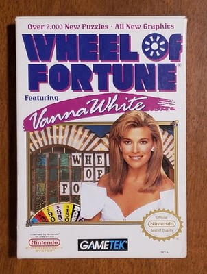 Wheel Of Fortune Featuring Vanna White nes cib with poster