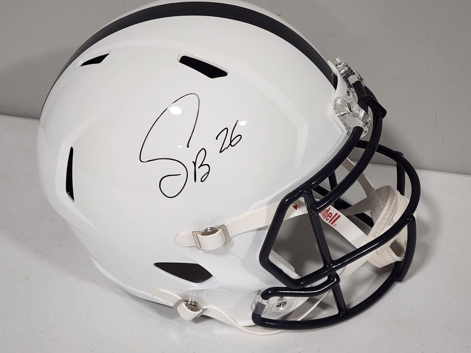 Saquon Barkley Autographed SIGNED FS RELPLICA Penn State Helmet JSA COA 