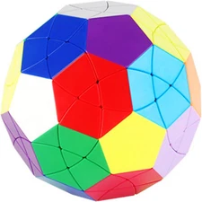 Yuxin Soccer Pentagonal Brain Teaser Puzzle Stickerless Magic Cube Yuxin Footbal