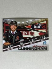 2025 Bowman Draft #BDN-2 Kayson Cunningham Bowman Draft Night Diamondbacks 🔥💪