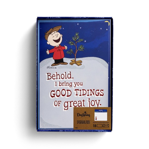 Weihnachtskarten Set 18 StüCk Peanuts KJV Mit UmschläGen, GrußKarten-image