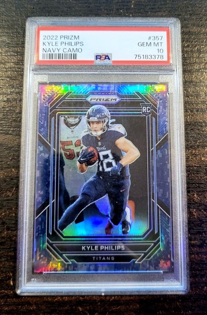 2022 Prizm Kyle Philips #357 Navy Camo /25 PSA 10 Rookie Card Rare