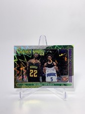 Mo Bamba Cam Reddish 2020-21 Panini NBA Hoops Jersey Swap Purple Explosion #5
