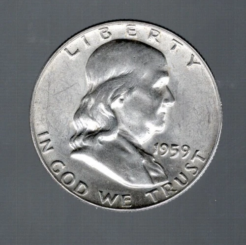 1959-D Franklin Half Dollar — photo from the most recent tracked eBay sale